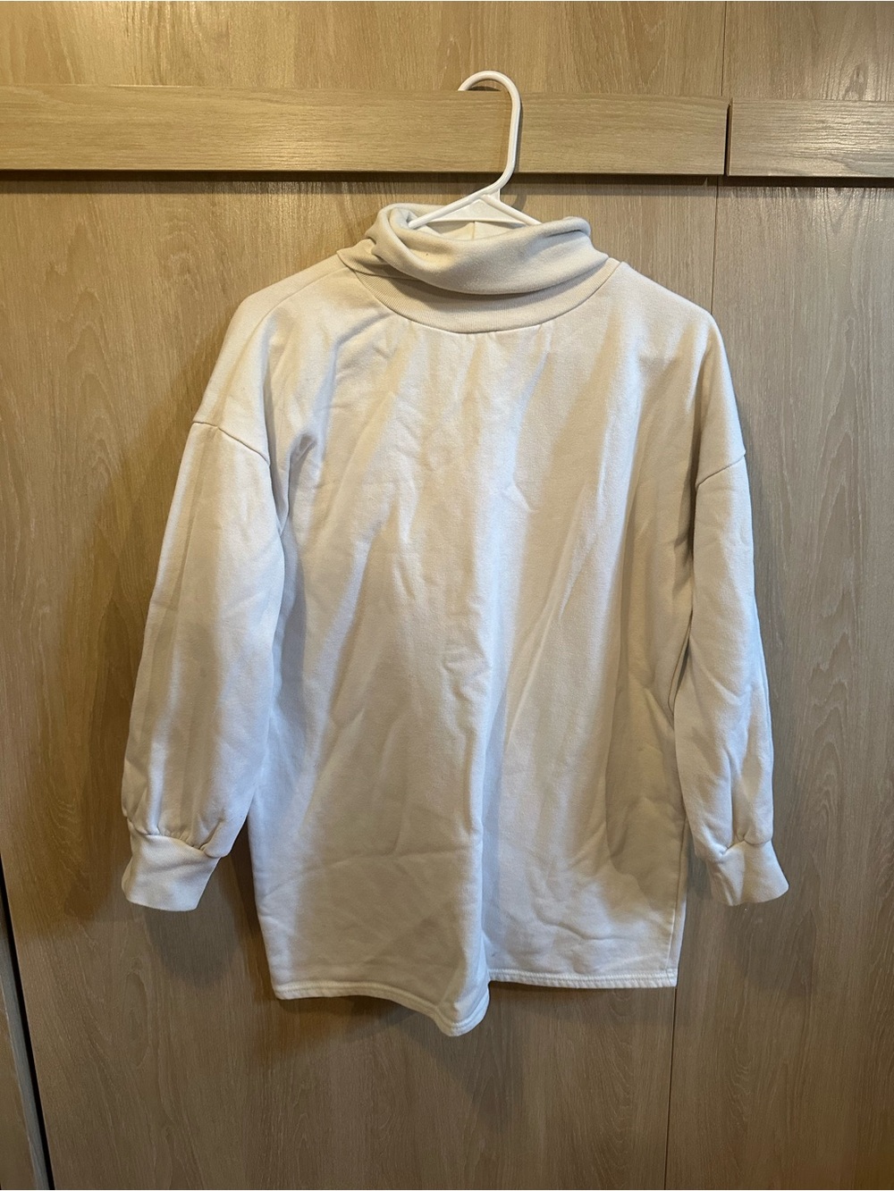 Men's Cream Turtleneck Sweater